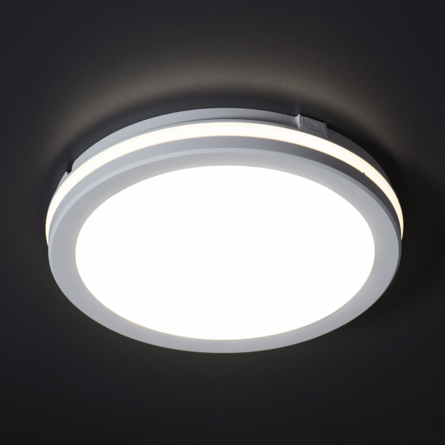 LED Āra griestu lampa BENO E LED/12W/230V 3000/4000/6500K d. 20 cm IP65 balta