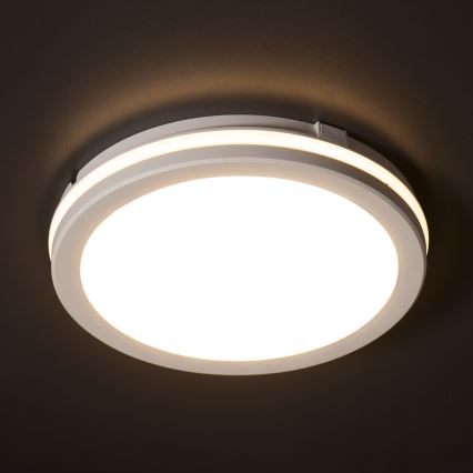 LED Āra griestu lampa BENO E LED/12W/230V 3000/4000/6500K d. 20 cm IP65 balta