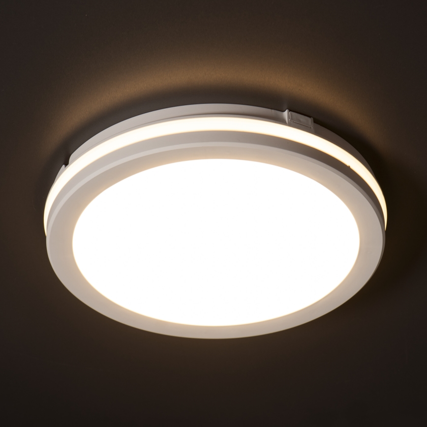 LED Āra griestu lampa BENO ECO LED/12W/230V 3000/4000/6500K d. 20 cm IP65 balta