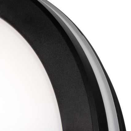 LED Āra griestu lampa BENO ECO LED/12W/230V 3000/4000/6500K d. 20 cm IP65 melna