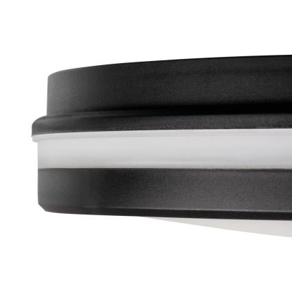LED Āra griestu lampa BENO ECO LED/12W/230V 3000/4000/6500K d. 20 cm IP65 melna