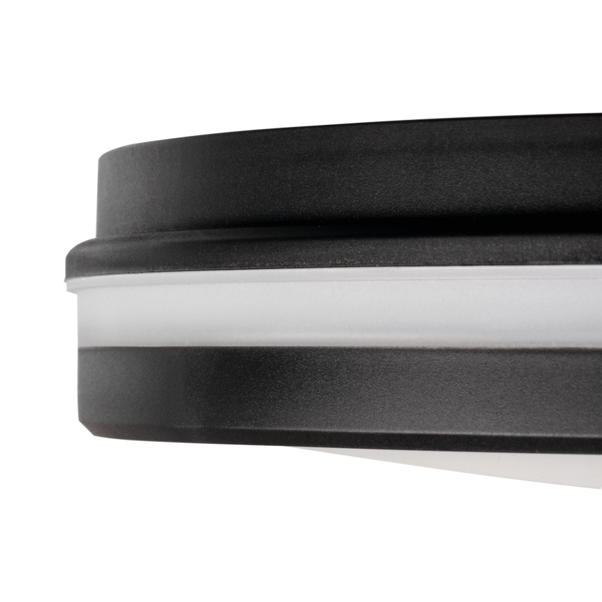 LED Āra griestu lampa BENO ECO LED/12W/230V 3000/4000/6500K d. 20 cm IP65 melna
