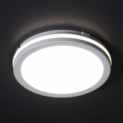 LED Āra griestu lampa BENO E LED/20W/230V 3000/4000/6500K d. 20 cm IP65 balta