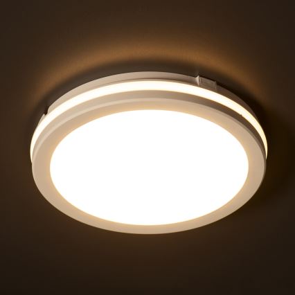 LED Āra griestu lampa BENO E LED/20W/230V 3000/4000/6500K d. 20 cm IP65 balta