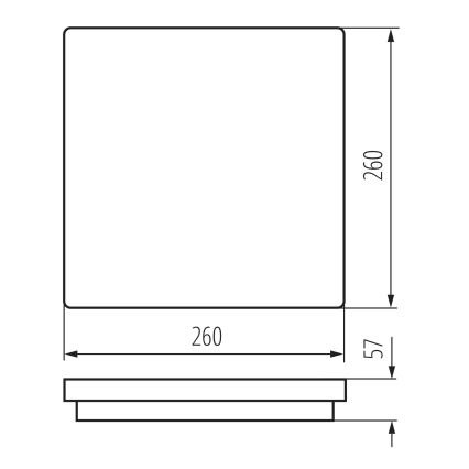 LED Āra griestu lampa BENO LED/24/30W/230V 3000/3500/4000K IP65 balta leņķa