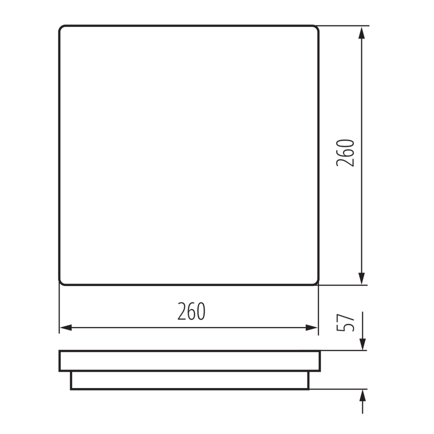 LED Āra griestu lampa BENO LED/24/30W/230V 3000/3500/4000K IP65 balta leņķa