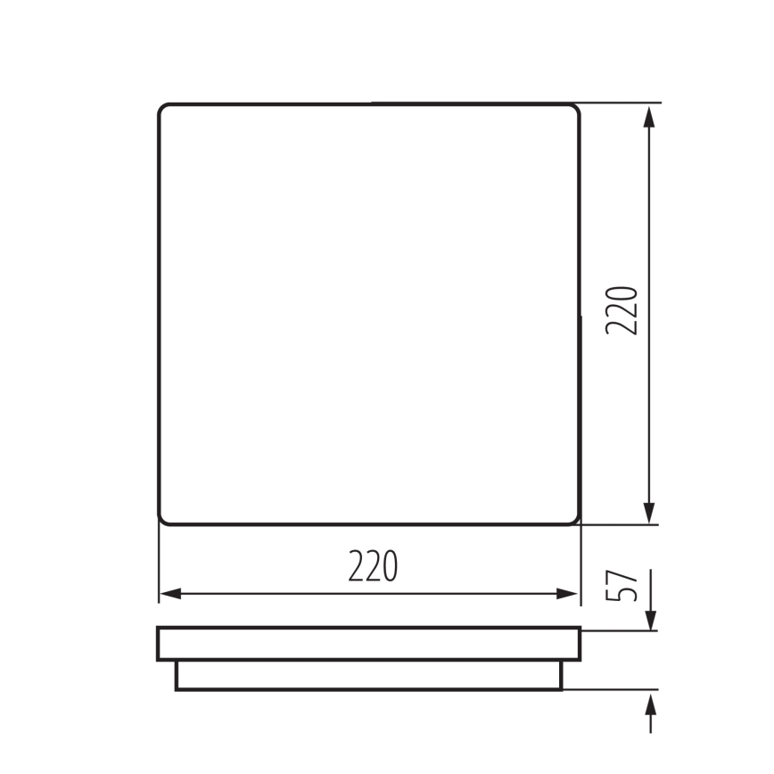 LED Āra griestu lampa BENO LED/12/18W/230V 3000/3500/4000K IP65 antracīta leņķa