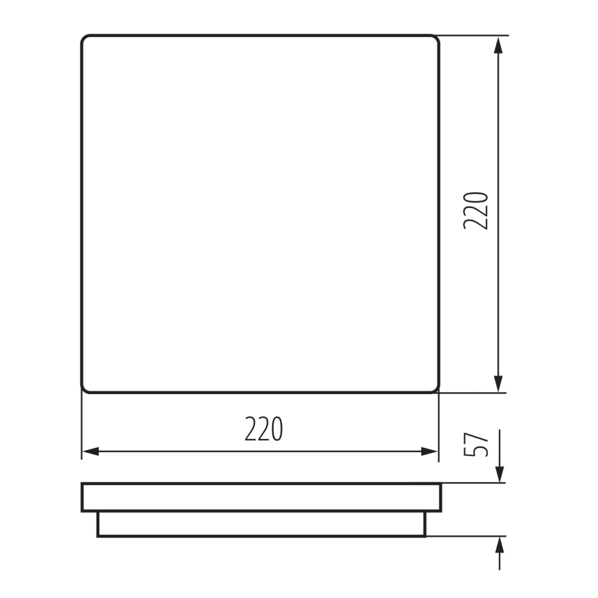 LED Āra griestu lampa ar kustību sensoru BENO LED/12/18W/230V 3000/3500/4000K IP65 antracīta leņķa