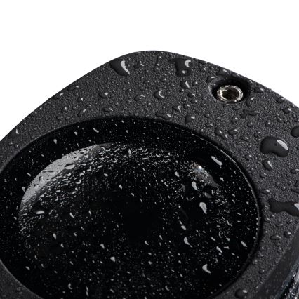 Āra sienas lampa ZEVI 2xGU10/10W/230V IP54 melna