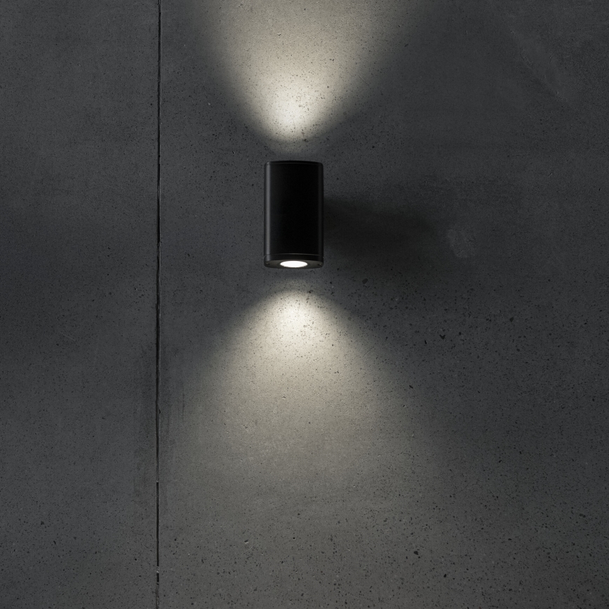 Āra sienas lampa ZEVI 2xGU10/10W/230V IP54 antracīta