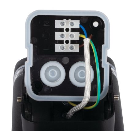 Āra sienas lampa ZEVI 2xGU10/10W/230V IP54 melna