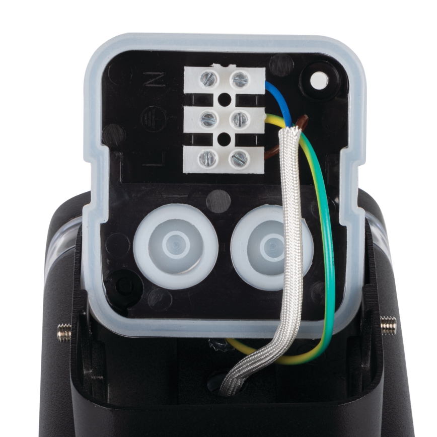 Āra sienas lampa ZEVI 2xGU10/10W/230V IP54 melna