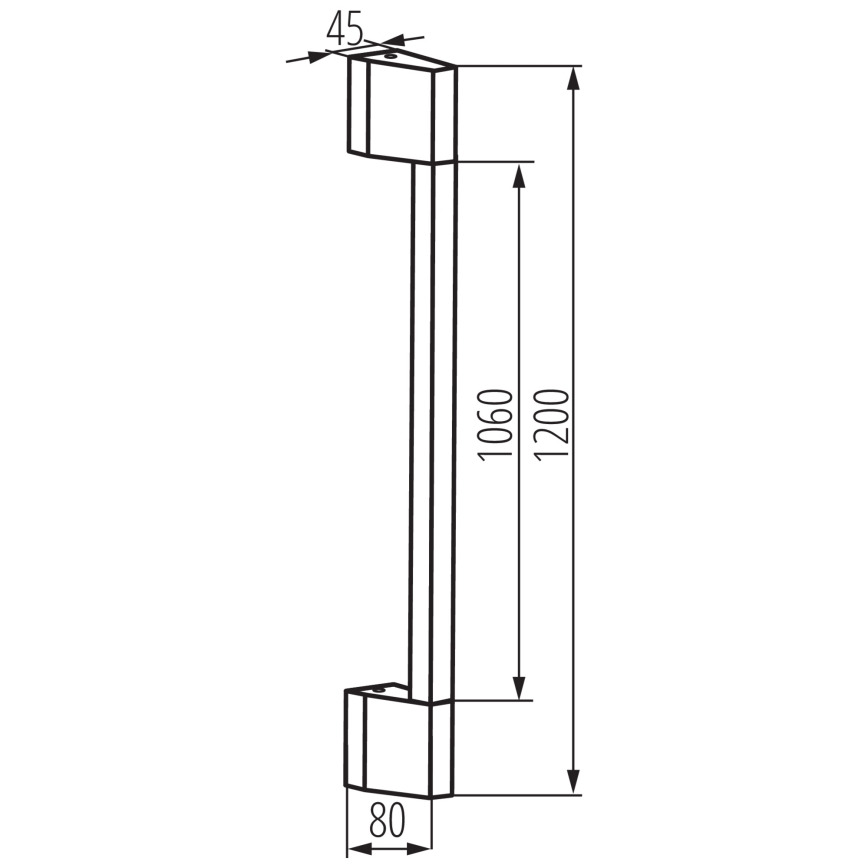 LED Āra sienas lampa YALTE LED/11W/230V 3000K IP54 melna