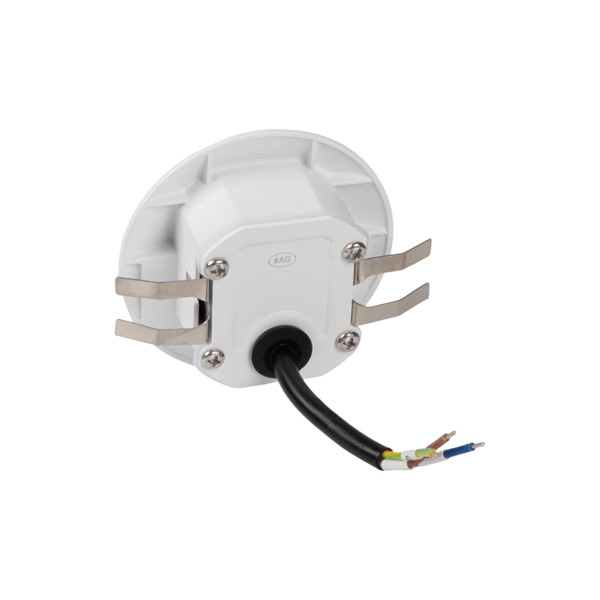 LED kāpņu gaismeklis ar kustības un krēslas sensoru EXIN LED/2,5W/230V 3000K IP65 balts, apaļš