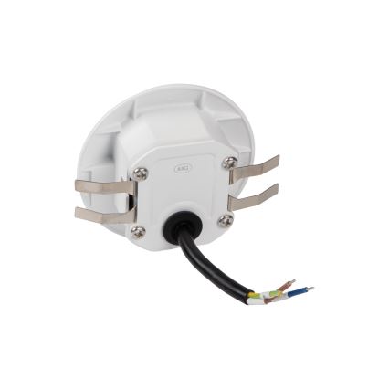 LED kāpņu gaismeklis ar kustības un krēslas sensoru EXIN LED/2,5W/230V 3000K IP65 balts apaļš