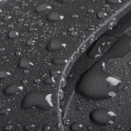 LED kāpņu gaismeklis ar kustības un krēslas sensoru EXIN LED/2,5W/230V 3000K IP65 antracīts, kvadrātveida