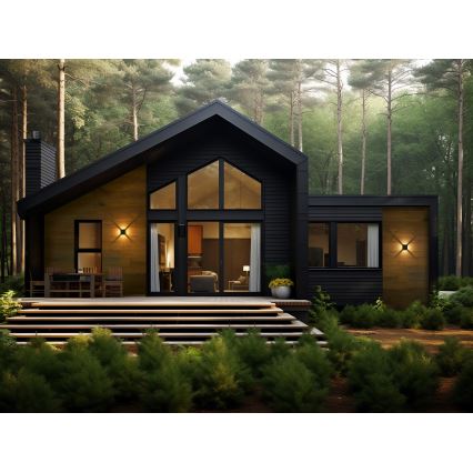 LED āra sienas gaismeklis REFAZI LED/6W/230V IP54 melns