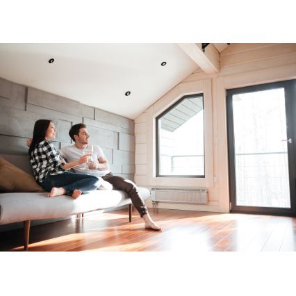 LED iebūvējamais griestu gaismeklis FIZU LED/4W/230V 3000/4000/6500K melns