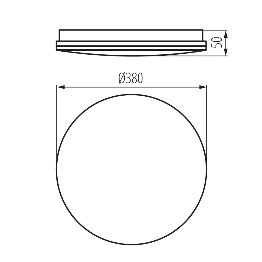 LED griestu gaismeklis vannas istabai ENELO LED/24W/230V Ø 38 cm IP44