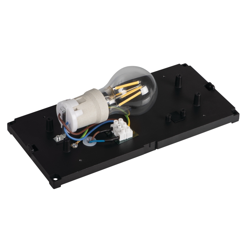 Āra sienas gaismeklis LERTO 1xE27/15W/230V IP54 melns