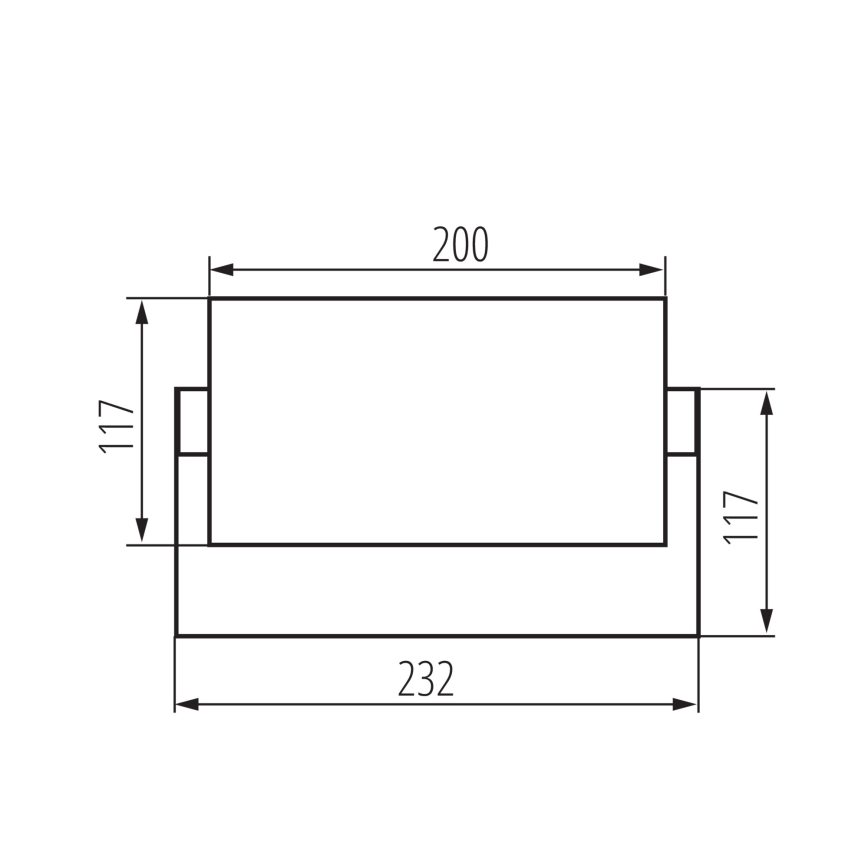 LED āra sienas gaismeklis XERTO LED/20W/230V 3000/4000/6500K IP65 melns