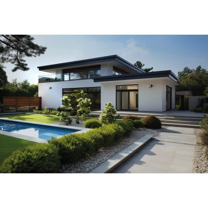 LED āra sienas lampa ar kustības un krēslas sensoru XERTO LED/20W/230V 3000/4000/6500K IP44 melna