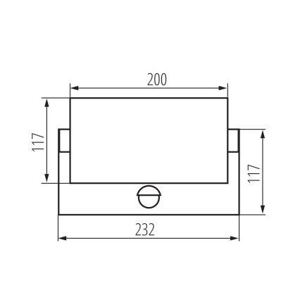 LED āra sienas lampa ar kustības un krēslas sensoru XERTO LED/20W/230V 3000/4000/6500K IP44 melna