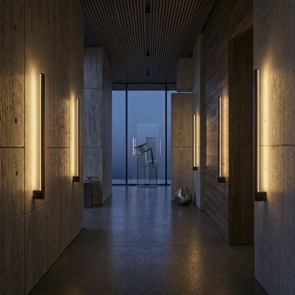 LED āra sienas gaismeklis YALTE LED/11W/230V 3000/4000/6500K 81,5 cm IP54 melns