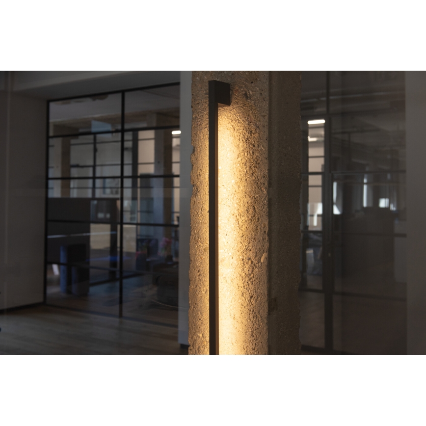 LED āra sienas gaismeklis YALTE LED/8,5W/230V 3000/4000/6500K 93 cm IP54 melns