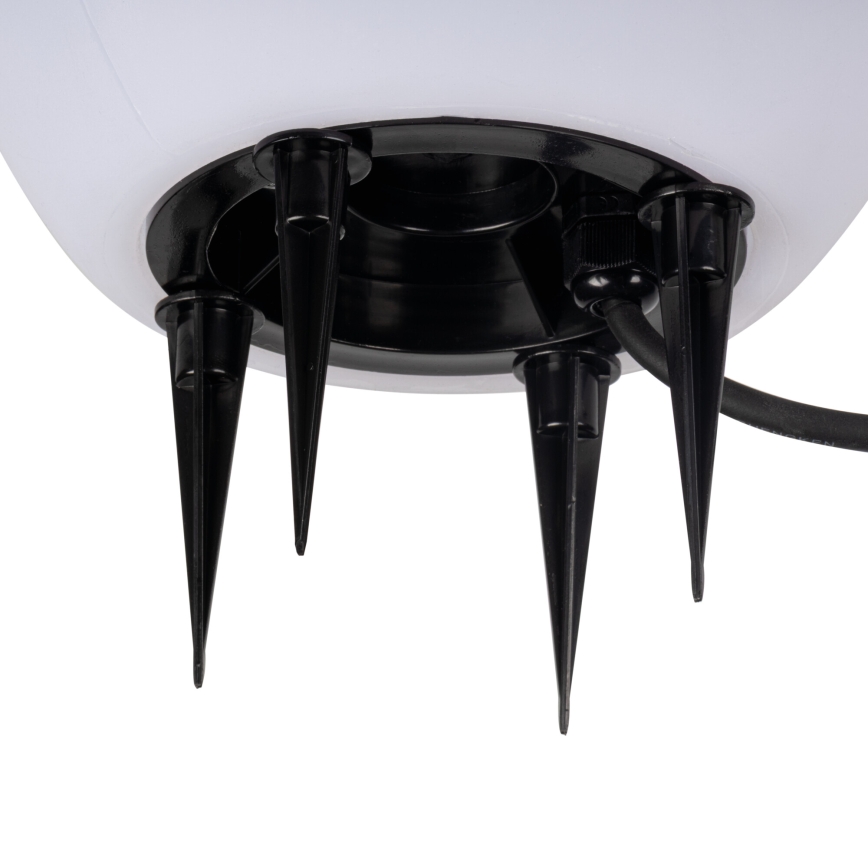 Āra lampa STONO 1xE27/15W/230V Ø 20 cm IP65 balta