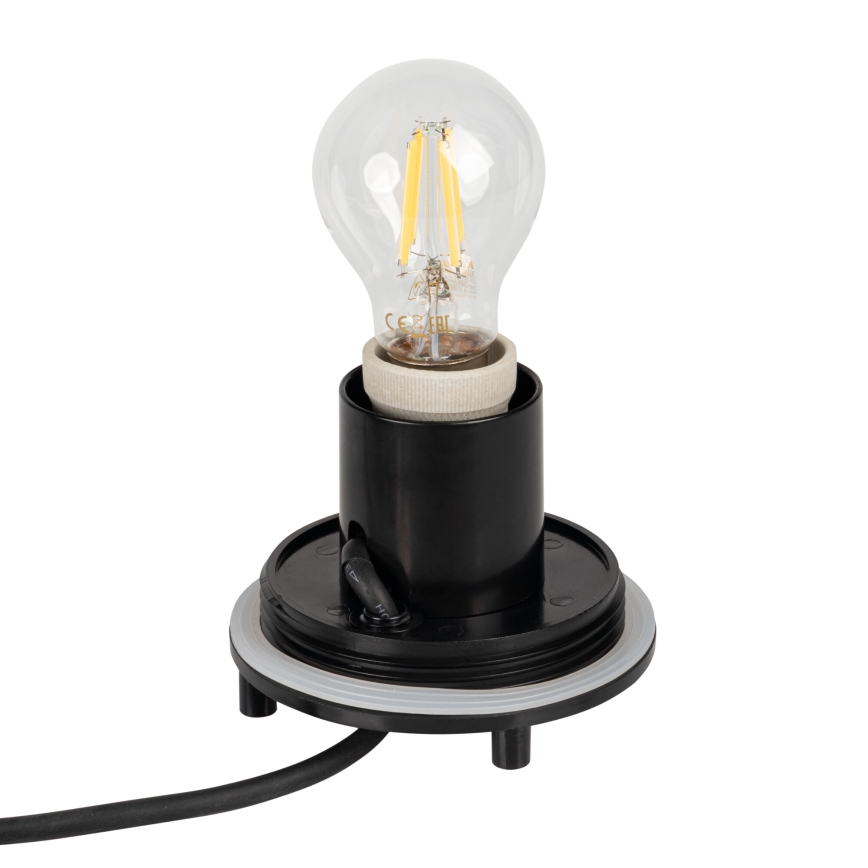 Āra lampa STONO 1xE27/15W/230V Ø 20 cm IP65 balta