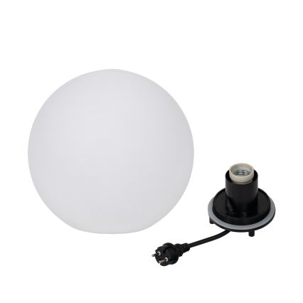 Āra lampa STONO 1xE27/20W/230V Ø 30 cm IP65 balta