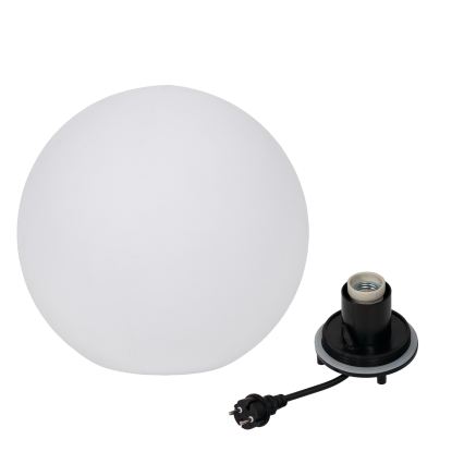 Āra lampa STONO 1xE27/20W/230V Ø 40 cm IP65 balta