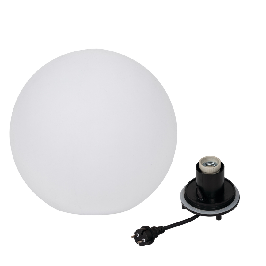 Āra lampa STONO 1xE27/20W/230V Ø 40 cm IP65 balta