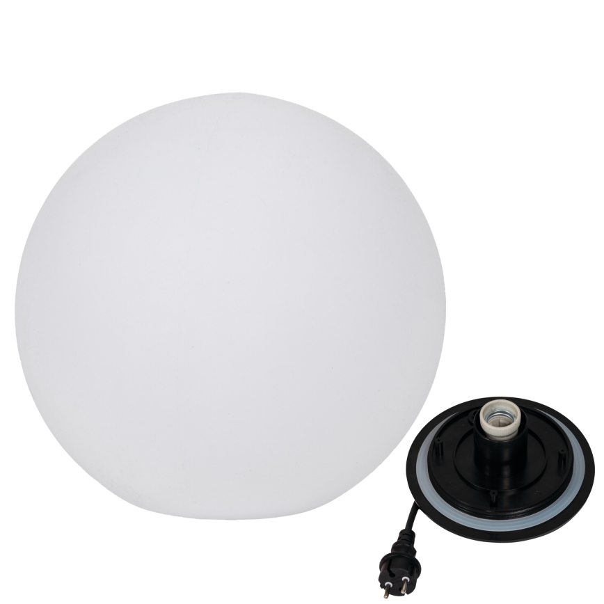 Āra lampa STONO 1xE27/20W/230V Ø 50 cm IP65 balta