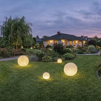 Āra lampa STONO 1xE27/15W/230V Ø 20 cm IP65 bēša