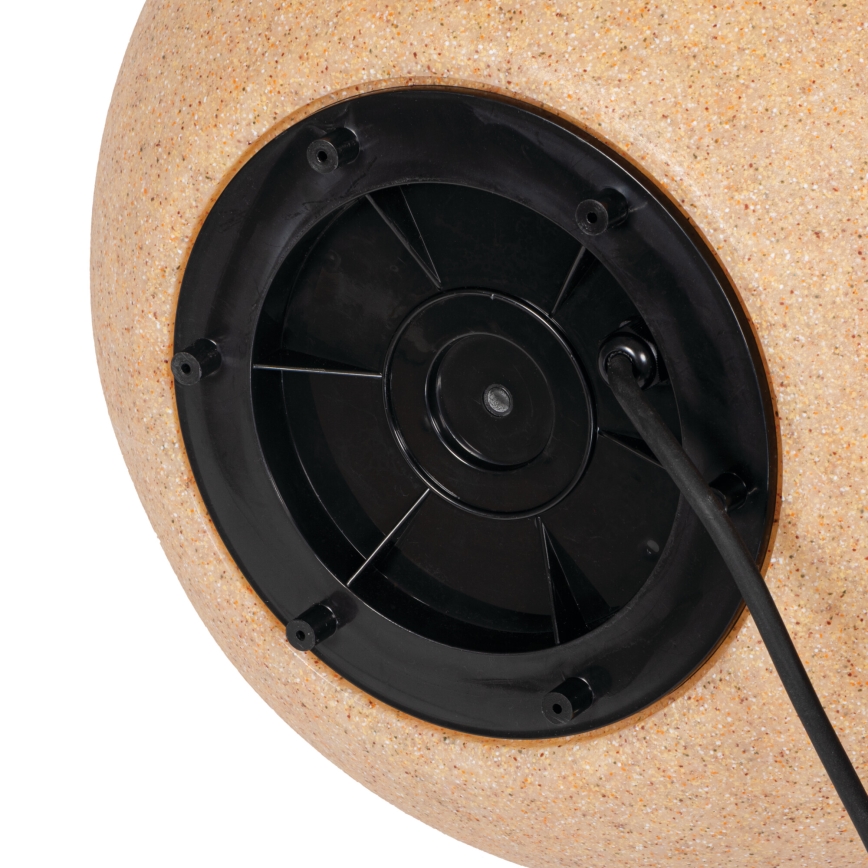 Āra lampa STONO 1xE27/15W/230V Ø 20 cm IP65 bēša