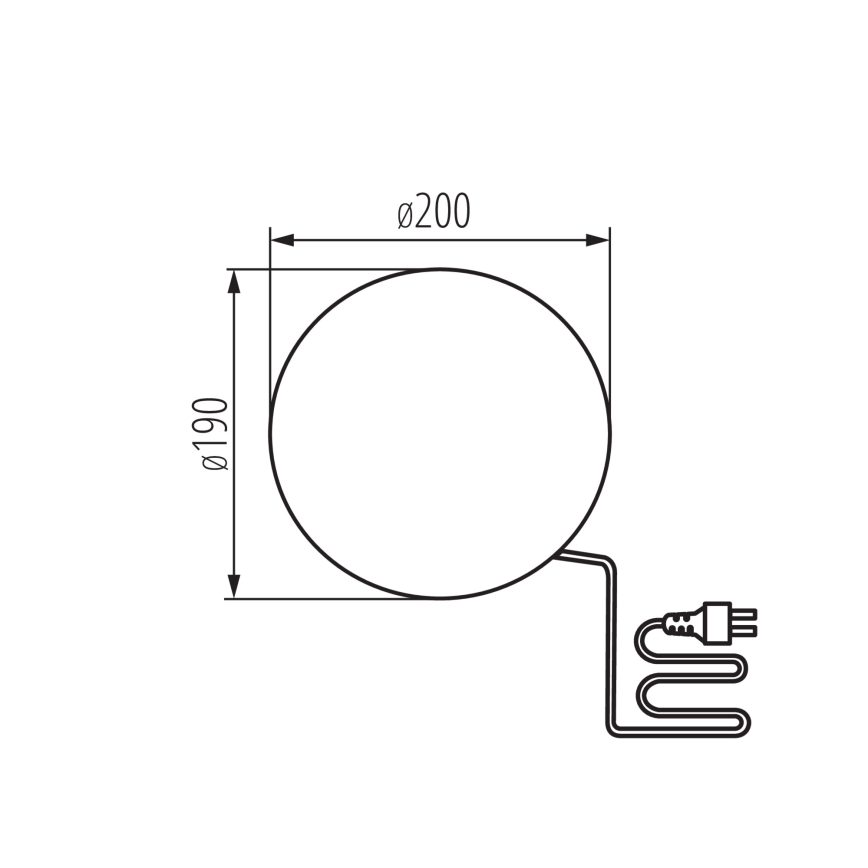 Āra lampa STONO 1xE27/15W/230V Ø 20 cm IP65 bēša