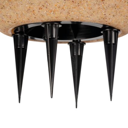Āra lampa STONO 1xE27/20W/230V Ø 30 cm IP65 bēša