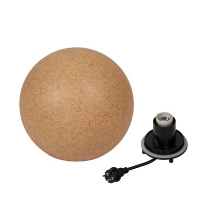 Āra lampa STONO 1xE27/20W/230V Ø 30 cm IP65 bēša