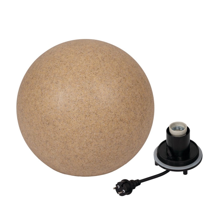 Āra lampa STONO 1xE27/20W/230V Ø 50 cm IP65 bēša