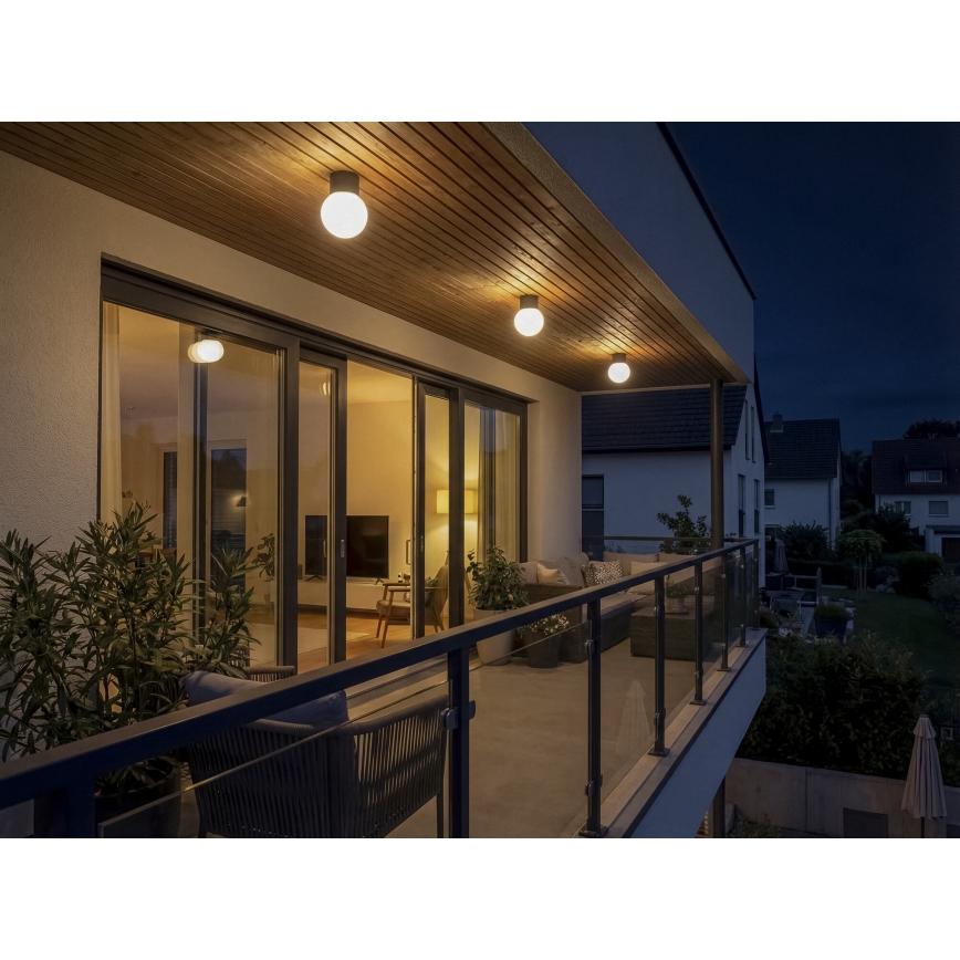 Āra prožektors STONO 1xE27/15W/230V IP65 antracīts
