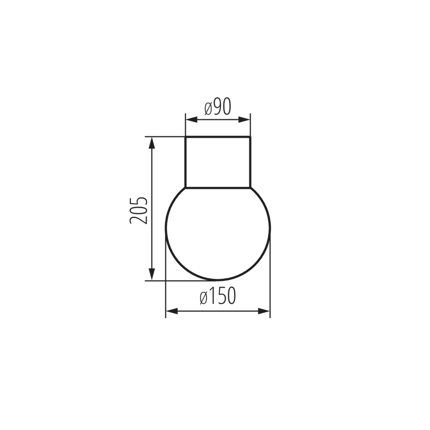 Āra prožektors STONO 1xE27/15W/230V IP65 antracīts
