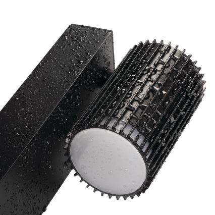 Āra lampa RADILO 1xGU10/11W/230V 50 cm IP44 melna