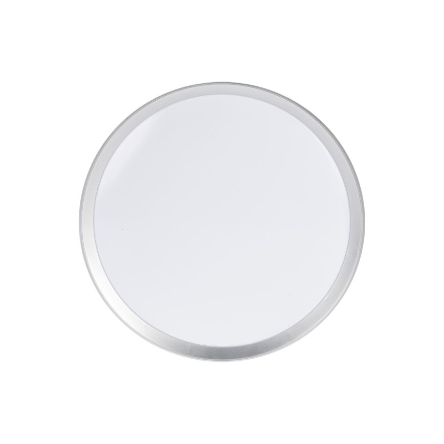 Regulējams LED griestu gaismeklis LIXAN LED/47W/230V 3000-6500K Ø 38,6 cm balts/sudraba + tālvadība