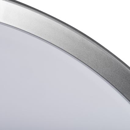 Regulējams LED griestu gaismeklis LIXAN LED/47W/230V 3000-6500K Ø 38,6 cm balts/sudraba + tālvadība