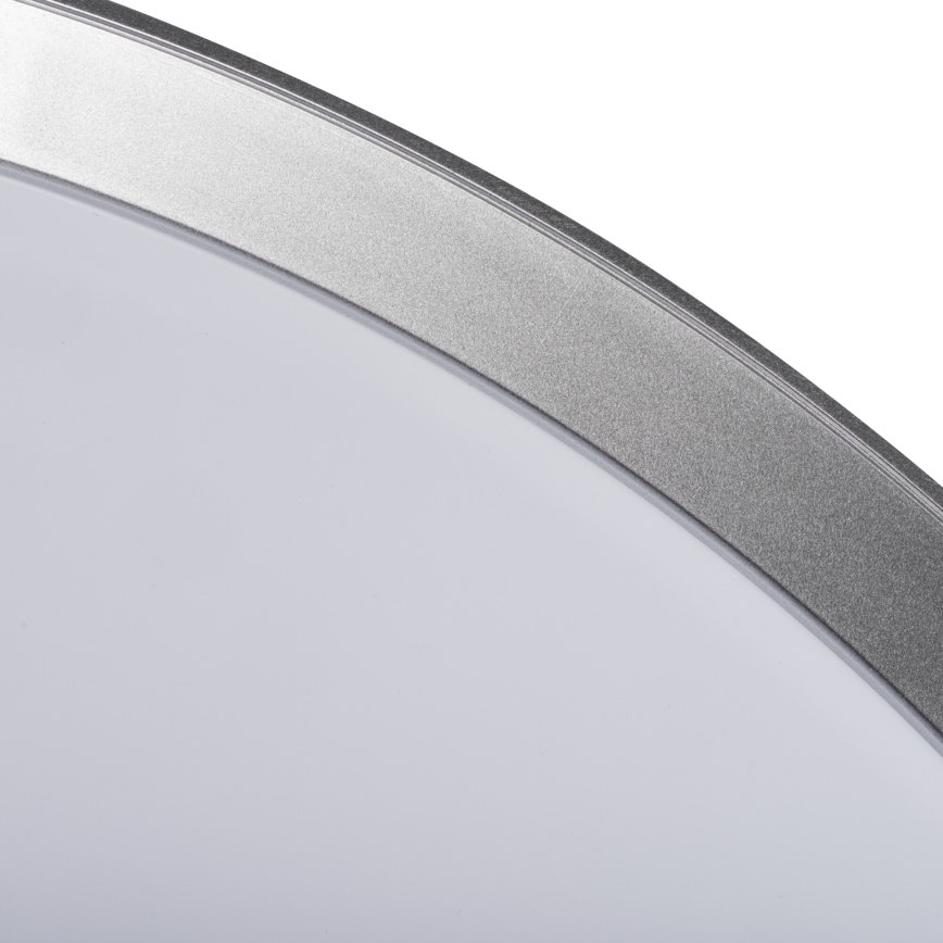 Regulējams LED griestu gaismeklis LIXAN LED/47W/230V 3000-6500K Ø 38,6 cm balts/sudraba + tālvadība