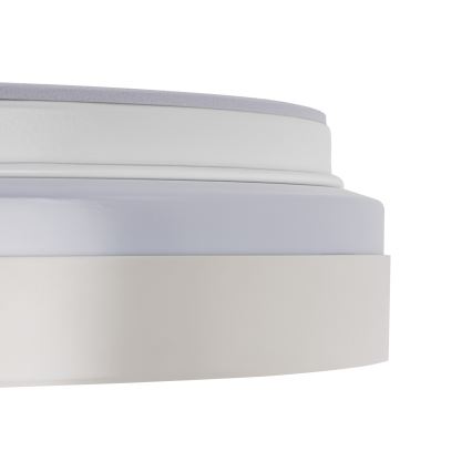 Regulējams LED griestu gaismeklis LIXAN LED/47W/230V 3000-6500K Ø 38,6 cm balts/sudraba + tālvadība