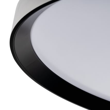 Dimmējams LED griestu gaismeklis LIXAN LED/65W/230V 3000-6500K Ø 48,6 cm balts/melns + tālvadības pults