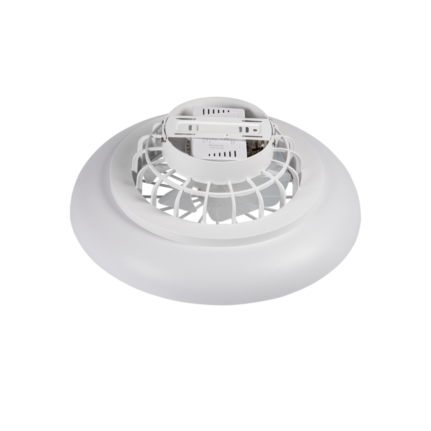 LED RGBW ar regulējamu spilgtumu griestu gaismeklis ar ventilatoru PLAVE PAN LED/24W/230V 3000-6500K Ø 48,5 cm balts + tālvadība